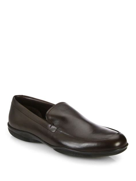 prada slip on mens shoes|Men's .